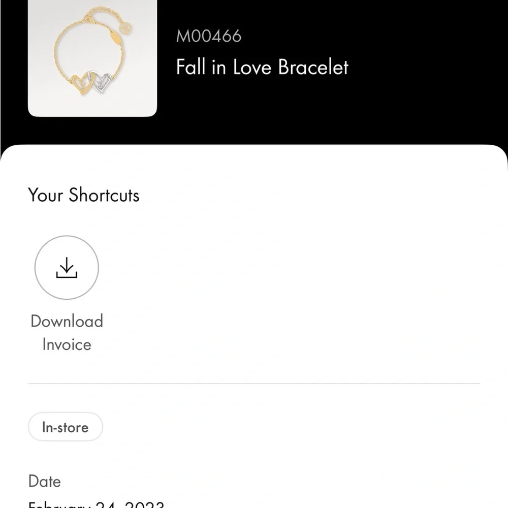 Louis Vuitton Fall in Love Gold and Silver Bracelet - Picture 3 of 8